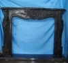 Hand carved indoor elegant marble rustic fireplace with europe style