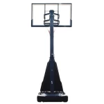 Hand Cranked Professional Dunk Basketball Hoop Stand with Tempered Glass Backboard