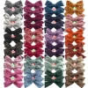 Hand Knot 4-Inch Cotton Fabric Hair Bow Clips Barrettes Headwear Hairgrips Baby Girls Hair Bow Accessories