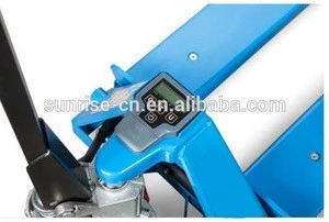 hand scale pallet truck forklift jack with printer
