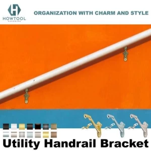 Handrail Bracket Home Staircases Utility Standard Wall Mounted Steel Zinc Construction Stair Hardware