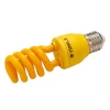 Hangzhou Timple golden supplier colorful half spiral cfl energy saving light bulb