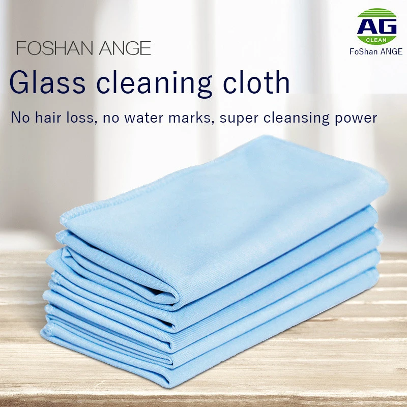 hard surface polishing special pattern and gentle cleaning power glass cleaning cloth