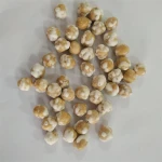 Healthy bean snacks roasted chickpeas coated with wasabi