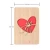 Import Heart shaped Bamboo Greeting Card Handmade with Real Bamboo Wood wooden gift crate from China