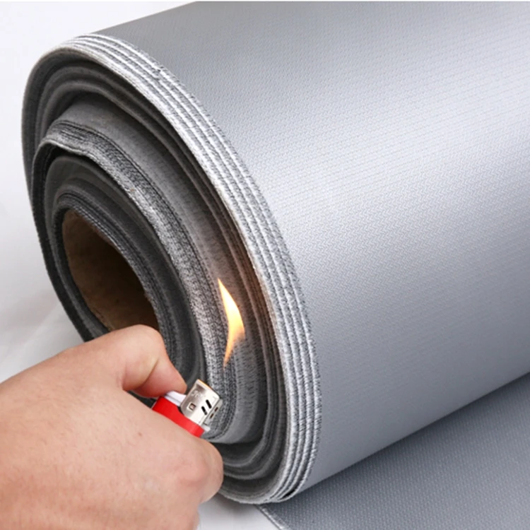 Heat Resistant Insulation Silicone Rubber Coated Fiberglass Cloth/Fabric for Door/Curtain/Expansion Joint/Welding