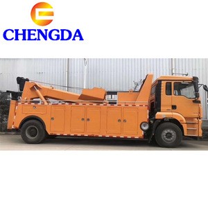 Heavy Duty Shacman 8X4 35ton Integrated Tow and Crane Road Wrecker Truck