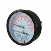 HF 70-320Fahrenheit/Celsius Thermo-manomete 0-75psi/feet H2O Bimetal Thermometer Back Connection Temperature Instruments