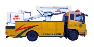 High-altitude operation truck, left or right hand drive cabin, max working height 14m, cage capacity 200kg