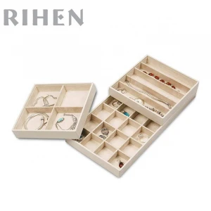 High-capacity Stackable Jewelry Storage Tray Display