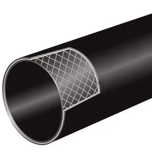High Pressure PN10 DN 160mm Steel Wire Mesh Reinforced hdpe pipe