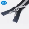 High quality 8# 5# closed end stainless steel metal zipper high-end clothing decoration fish bone zipper