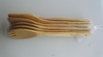 High quality carbonized color  bamboo kitchen cooking utensil set with laser logo