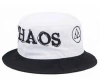 high quality constrasting middle band embroidery custom logo bucket hats
