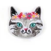 High Quality Custom Embroidery Cat Patch and Woven Animal Shape Patches For Clothing