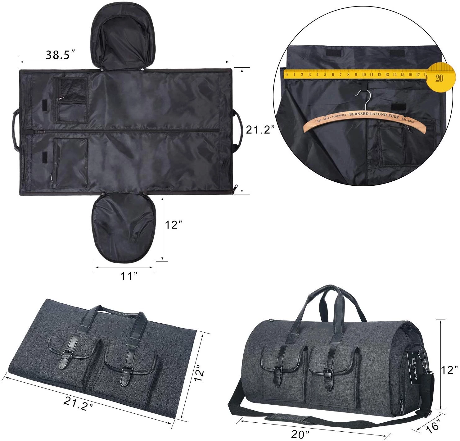 High Quality Fashion Business Travel Suit Bag Travel Bag Carry On Garment Bag