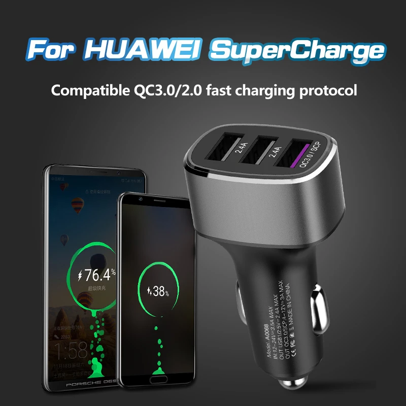 High quality fast charging Portable usb car charger QC 3.0 wireless car charger