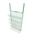 High quality green 5 tier metal wire basket food hanging basket display rack