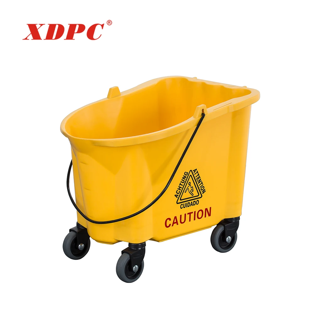 High quality hotel hospital side press wringer 36l plastic cleaning mop squeezer bucket trolleys cart