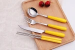 High quality italian ceramic christmas colorful dinnerware sets ceramic fork and spoon set