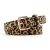 Import High Quality Ladies Pu Leather  Dress Waist Belt Fashion Vintage Leopard Print Pin Buckle Leather Spots Belt from China