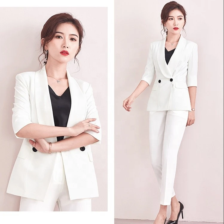 High Quality plus size women tuxedo suits business suit women office suits
