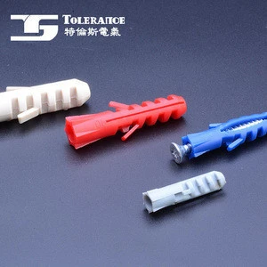 High Quality Six Angle Expand PE Plastic Screw Wall Anchor