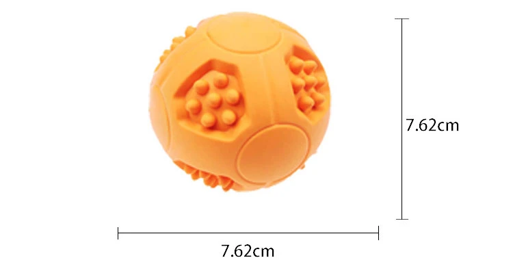 High Quality Wholesale stocked eco-friendly multicolor interactive rubber dog feeder toys round ball toy
