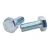 Import High strength bolt zinc plated alloy bolt m12 hex bolt 8.8 from China