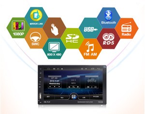 Hinz 2 Din Car Radio MP5 car video Player 7&#39;&#39;HD Touch Screen Bluetooth Phone Radio Stereo Auto Electronics with RDS