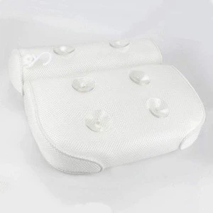 Home Back Neck Support Bathtub Spa Hot Tub Suction Cups Luxury Waterproof Comfort 3D Bath Pillow