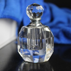 Home Decoration Crystal Perfume Bottles Cristal Glass Bottles for Arabian Oil Perfume