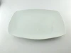 Home tableware polish 14 inch flat rectangular serving tray for seafood / steak
