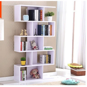 Home used modern style wooden book cabinet, combination bookcase