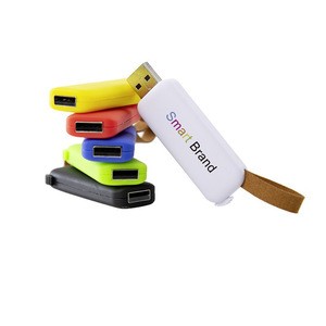 Hot 16GB USB Key Gadget With Soft-touch softouch case And Leather Strap Slider Colourful USB sticks