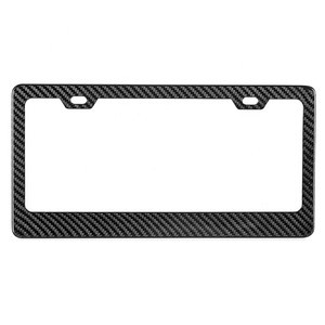 Hot America size two hole carbon fiber motor vehicle license plate frames