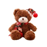 Hot Cheap Price Valentines Day Promotional Gifts Lovely Soft Adorable Stuffed Animal Wearing Sweater Teddy Bear With T-shirt Pl