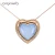 Import Hot new oil drip resin enamel fusion heart-shaped  pendant necklace from China
