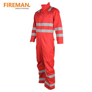 hot sale 100 cotton fire flame retardent arc flash protective garments protective coverall