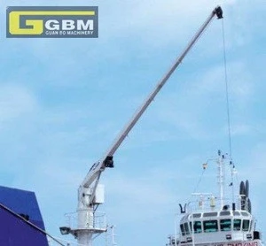 Hot sale 1t 15m Used Small size Offshore Hydraulic telescopic arm marine cranes for sale with BV CCS CE ABS Certification