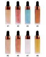 hot sale 8 color customized makeup highlight palette private label brushes makeup powder