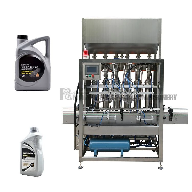 Hot Sale Auto 750ml Viscous Engine Lube Motor Oil Filling Capping Labeling and Packing Machine Line in Pet Bottle Factory Price