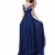 Import hot sale floor Long Evening Dress Lace &amp; Spandex see through look &amp; hollow patchwork 211471 from China
