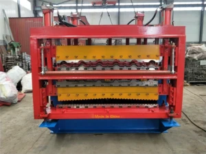 Hot Sale Hydraulic Cutting Pressing Glazed Metal Roof Tile Making Machine