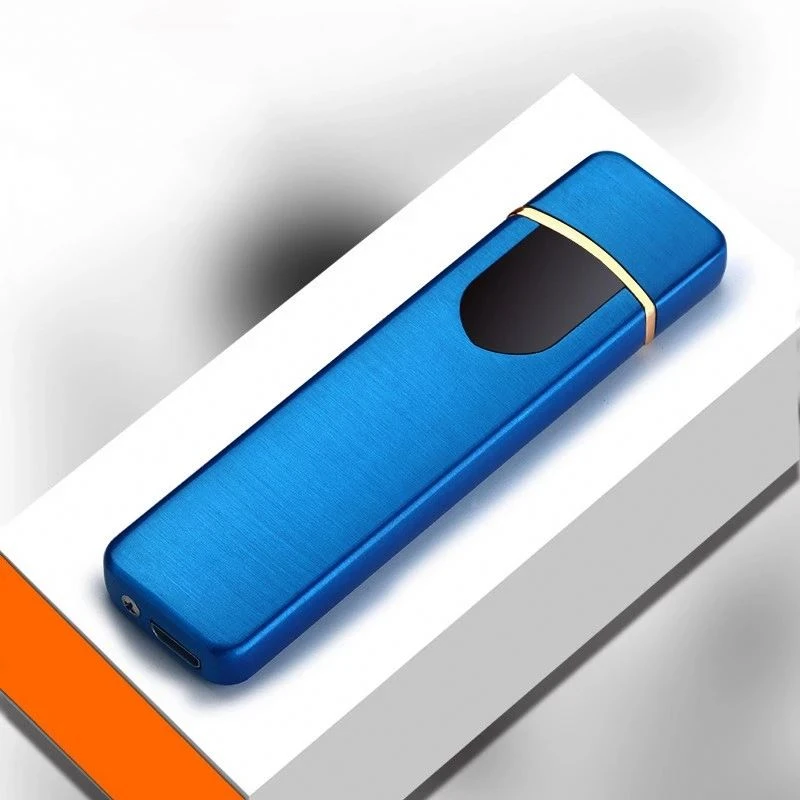 Hot sale thin usb charging lighter touch screen electronic cigarette lighters small rechargeable electric lighter