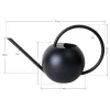 Hot sale watering can black matte metal long spout with high quality