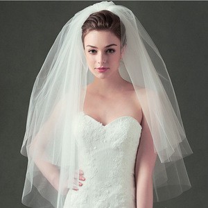 Hot Sale Wedding Veils Bridal Veils Organza LSWER003