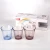 Import Hot Sale Wholesale Clear Juice Water Glass Cup Set 3Pcs Modern Style Colored Dinning Table Drinking Mouth Cup from China