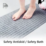 Hot Sale World PVC Rectangle Bathroom Non-slip Mat Bath mat Drain Suction Pad Bathroom Massage Mat For Bathtub Or Bathroom