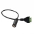Hot Sell 3.5mm Female Stereo Audio Video to 3 Screw Terminal Female Headphone Screw Terminal Converter Cable with Black Color